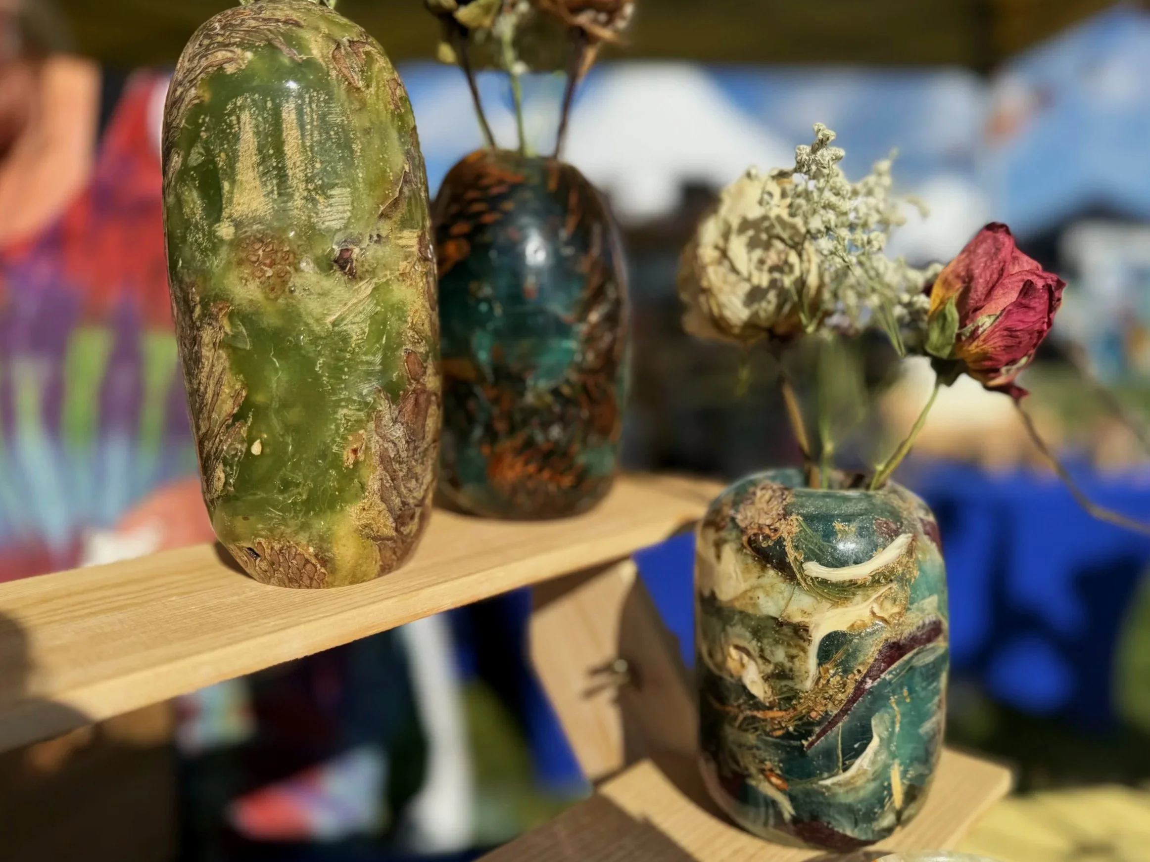 Handmade Resin Vases