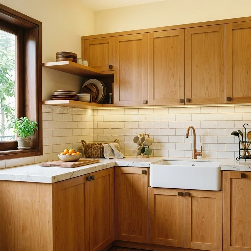 Natural Wood Kitchen Cabinets Ideas
