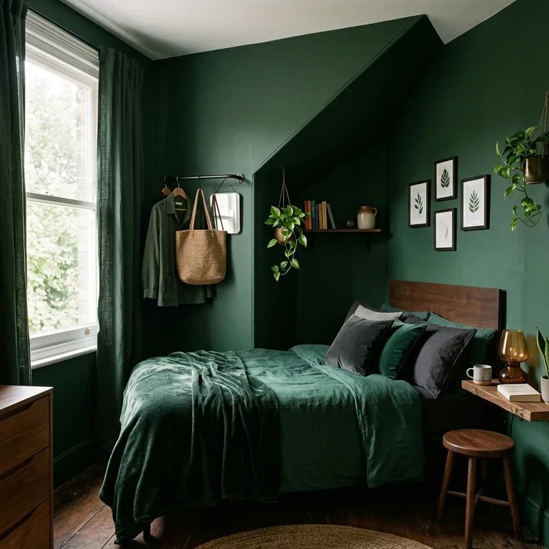 Moody Green Bedroom Ideas