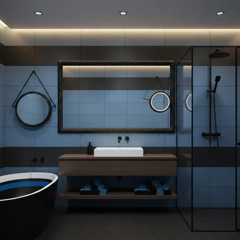 Blue and Black Bathroom Ideas