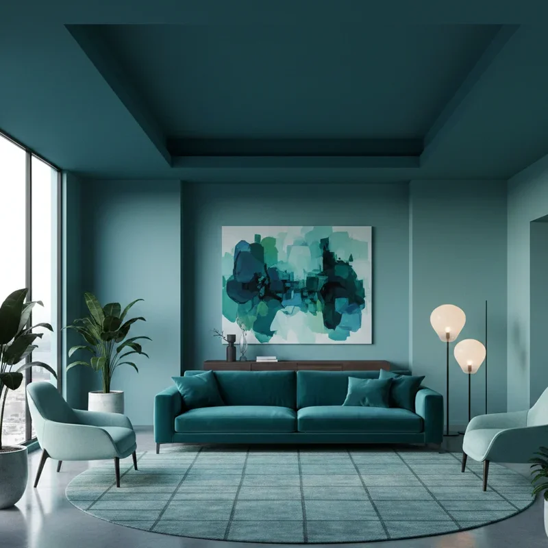 Teal Living Room Ideas