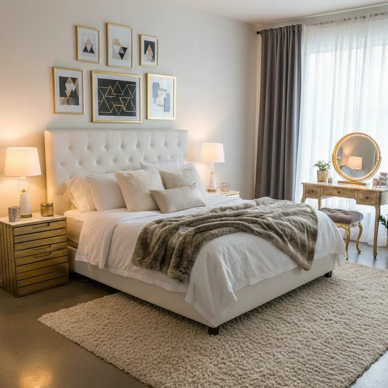 Glam Bedroom Ideas on a Budget