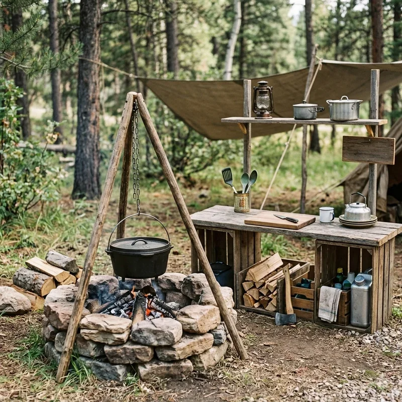 DIY Camping Kitchen Ideas