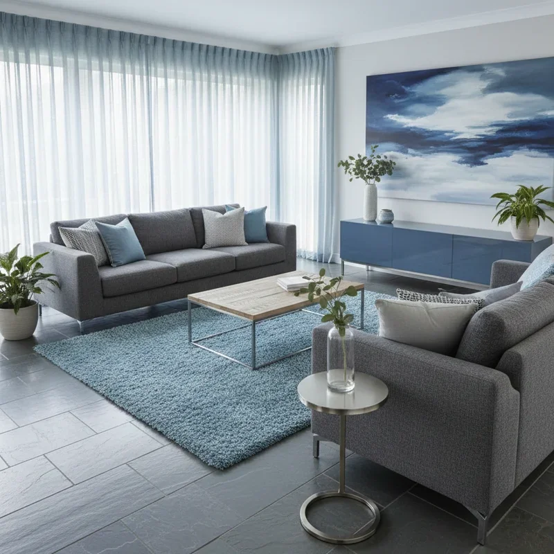 Blue and Grey Living Room Ideas
