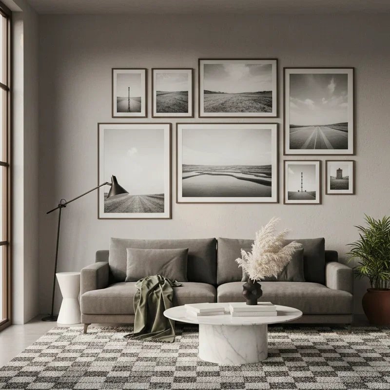 Black and White Living Room Ideas