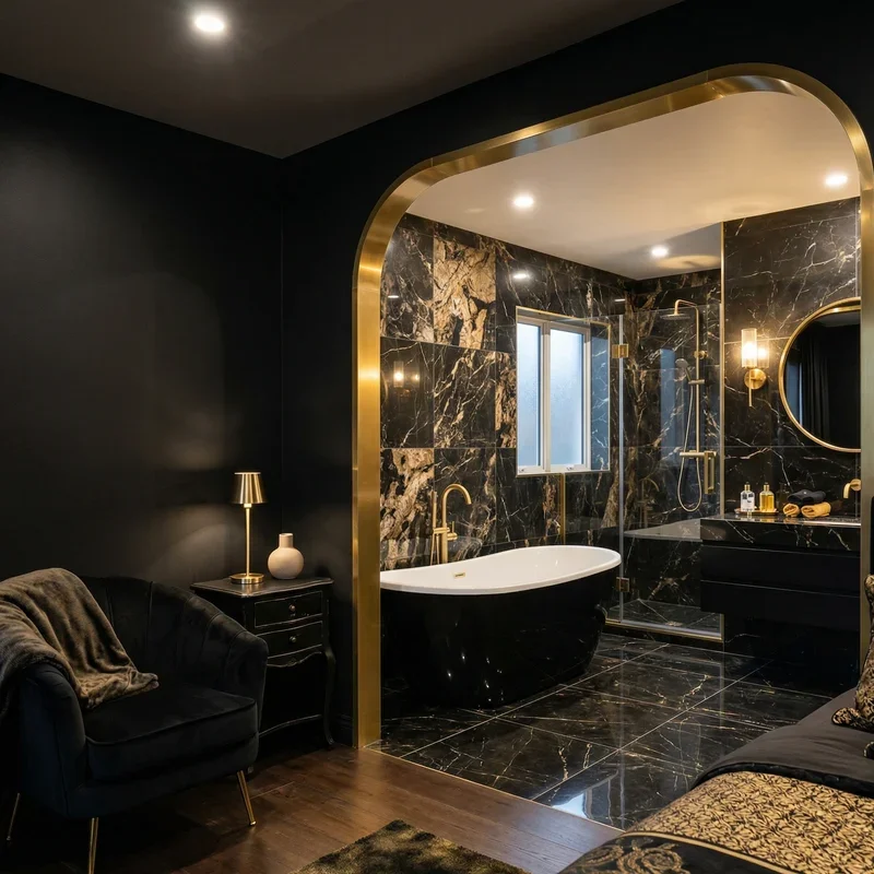 Black and Gold Room Ideas