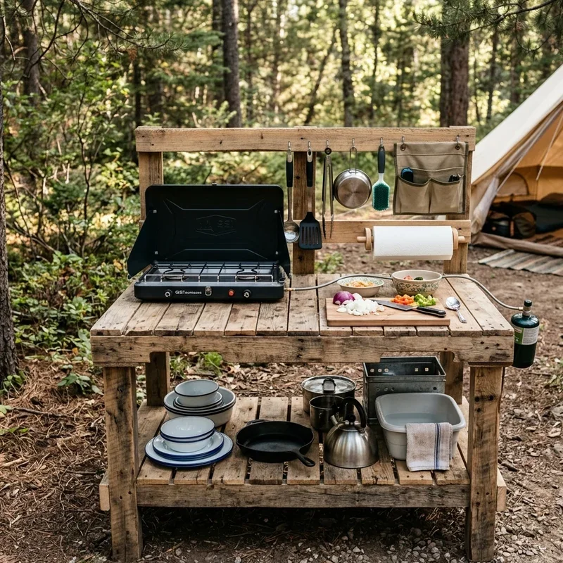 DIY Camping Kitchen Ideas