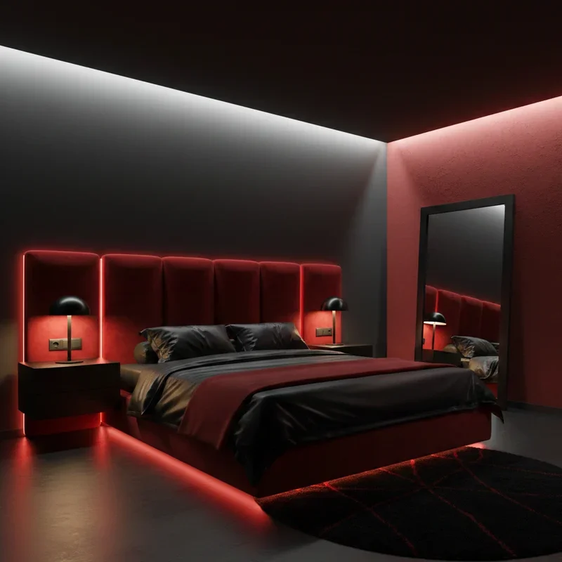 Black and Red Bedroom Ideas