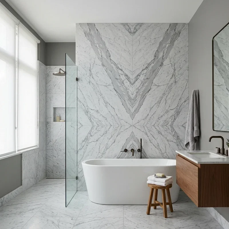 Carrera Marble Bathroom Ideas