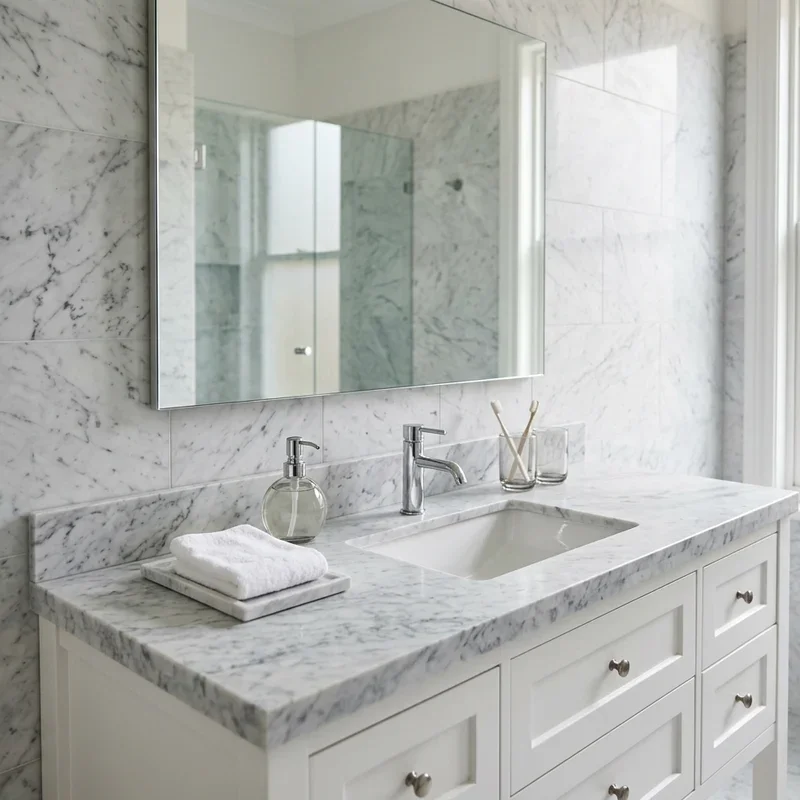 Carrera Marble Bathroom Ideas