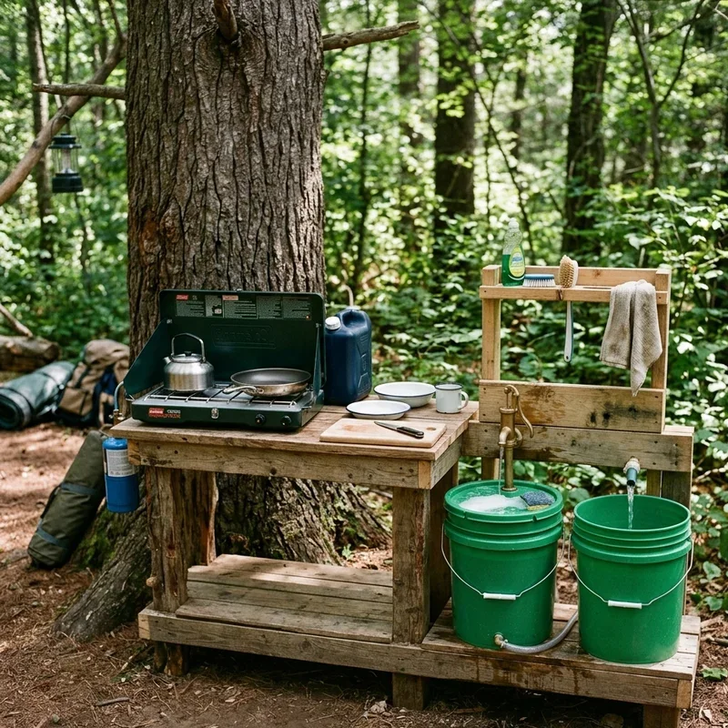 DIY Camping Kitchen Ideas