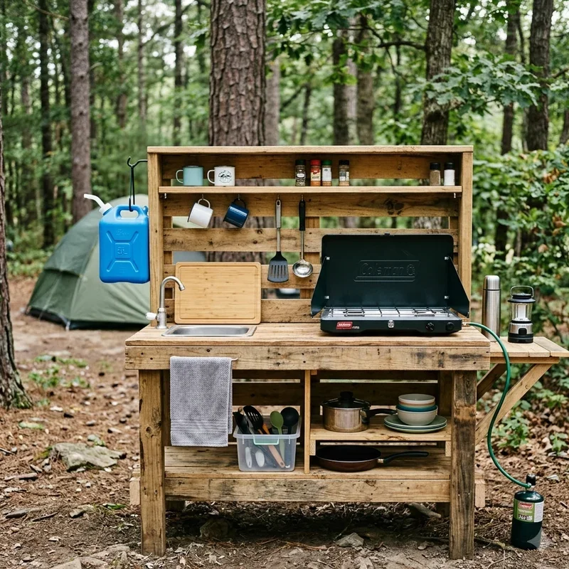 16 DIY Camping Kitchen Ideas for Easy Outdoor Cooking