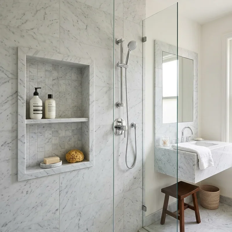 Carrera Marble Bathroom Ideas