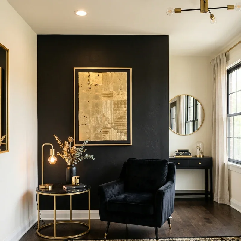 Black and Gold Room Ideas