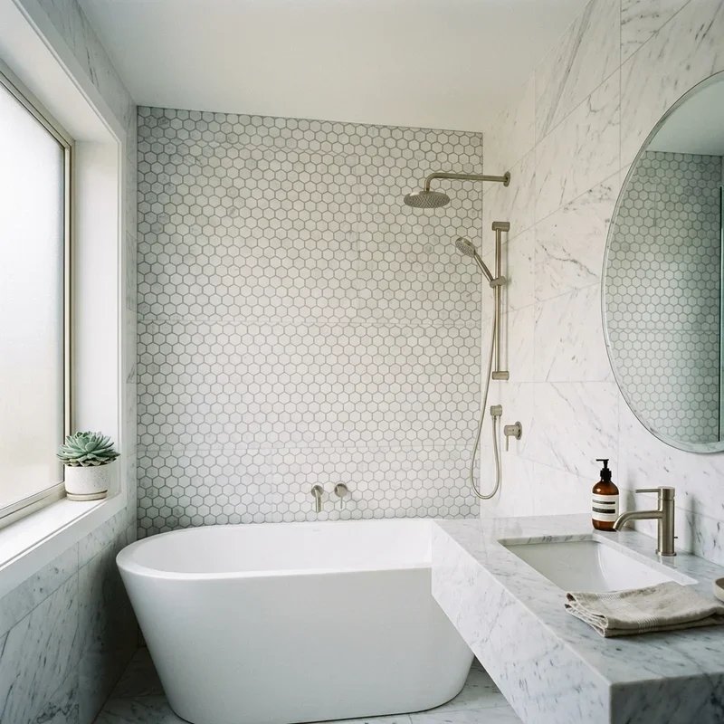 Carrera Marble Bathroom Ideas