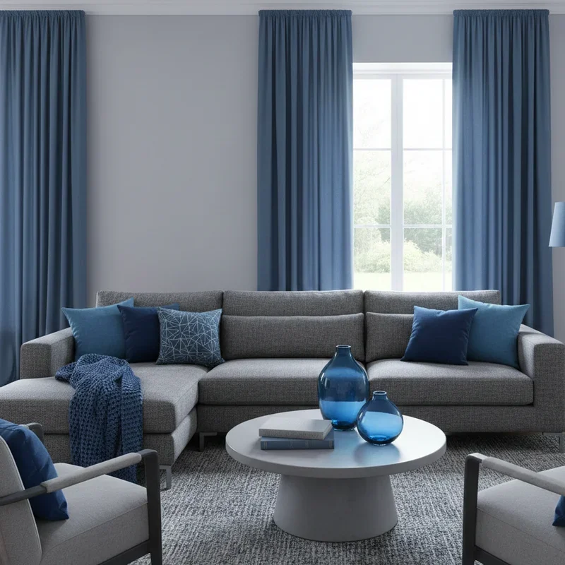 Blue and Grey Living Room Ideas