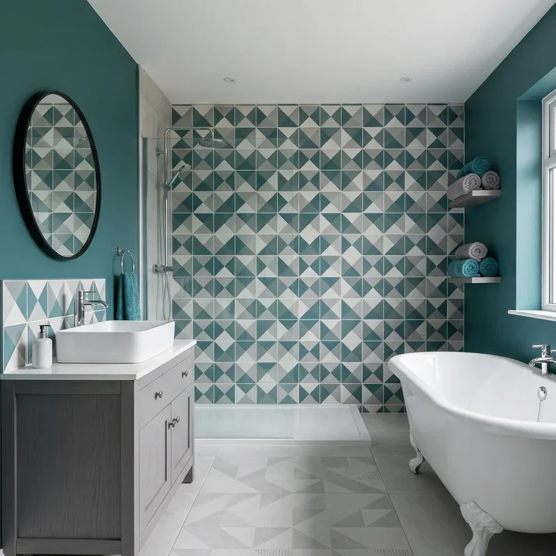 Teal and Grey Bathroom Ideas