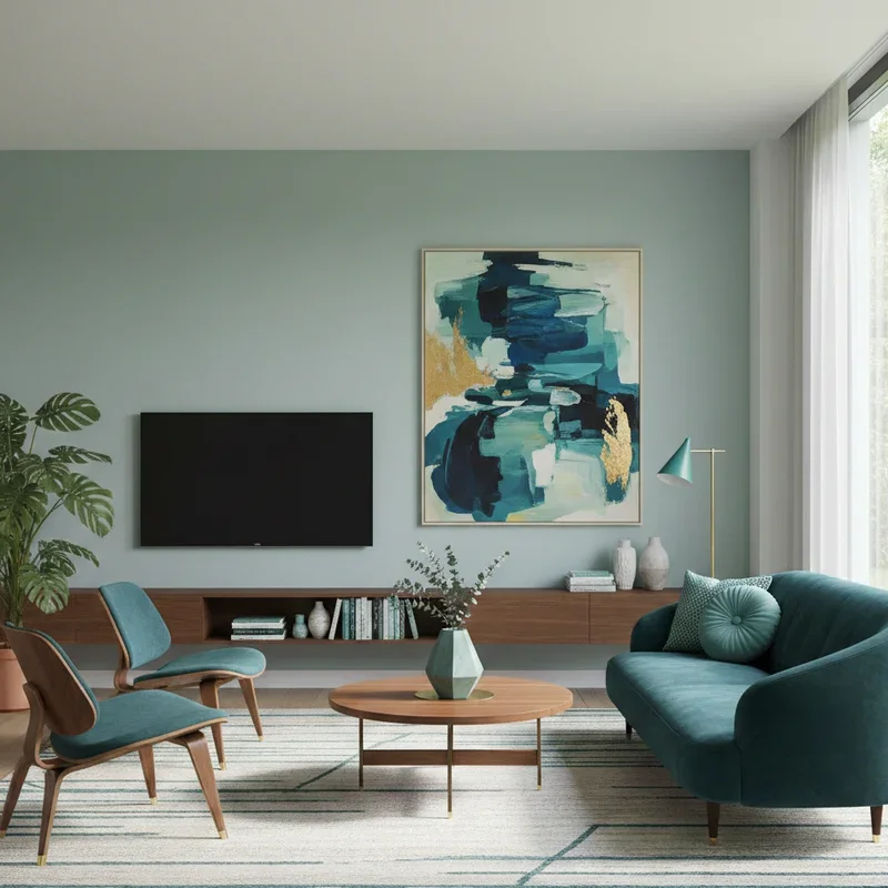 Teal Living Room Ideas