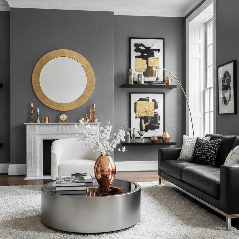 Black and White Living Room Ideas