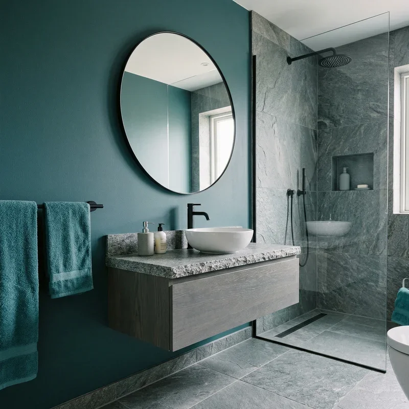 Teal and Grey Bathroom Ideas