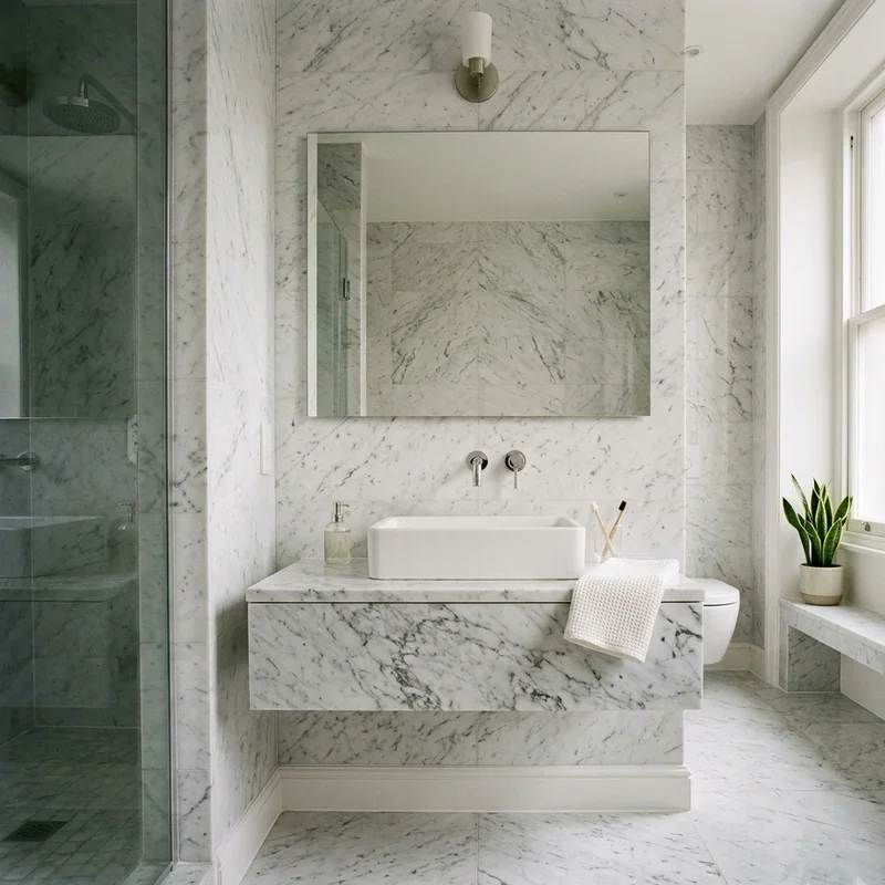 Carrera Marble Bathroom Ideas