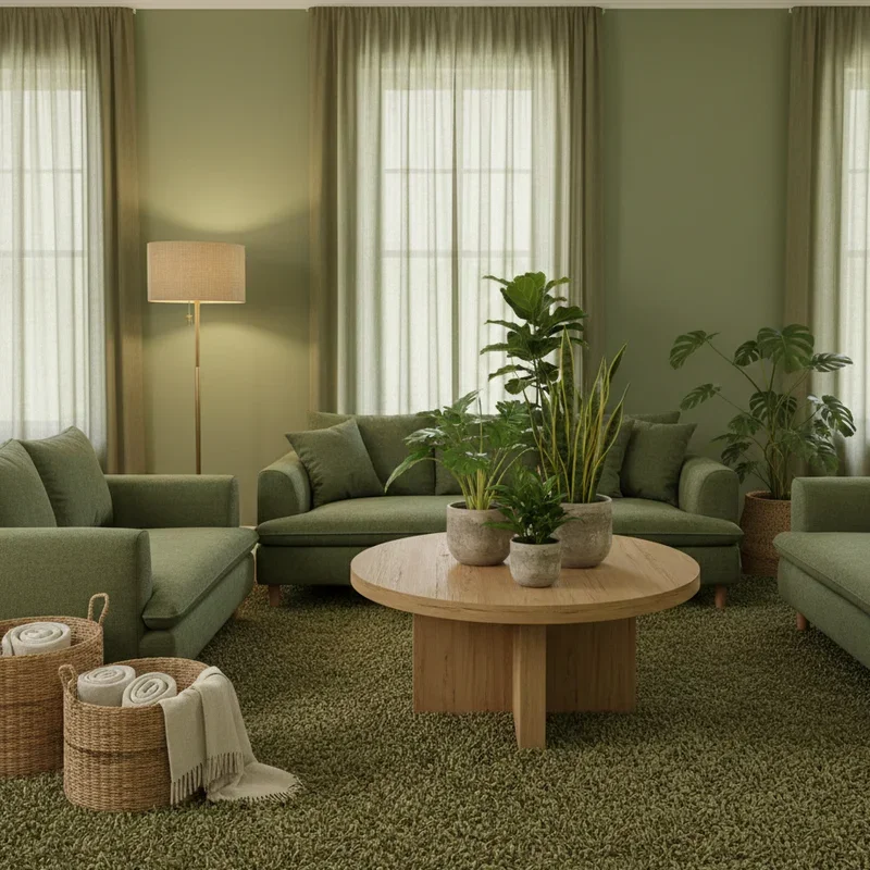 Green Carpet Living Room Ideas