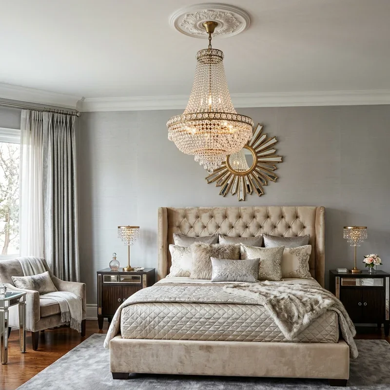 Hollywood Glam Bedroom Ideas