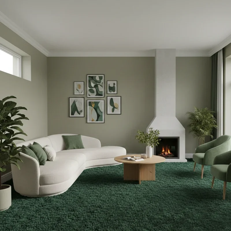 Green Carpet Living Room Ideas