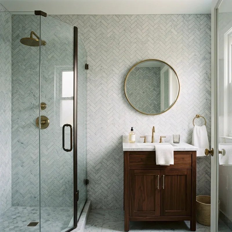 Carrera Marble Bathroom Ideas