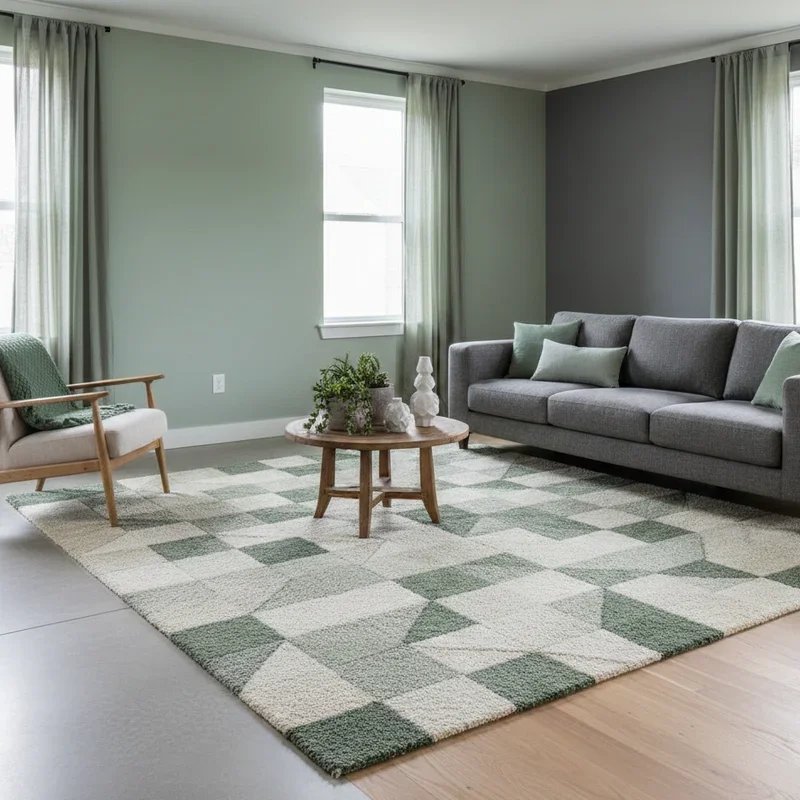 Green and Grey Living Room Ideas