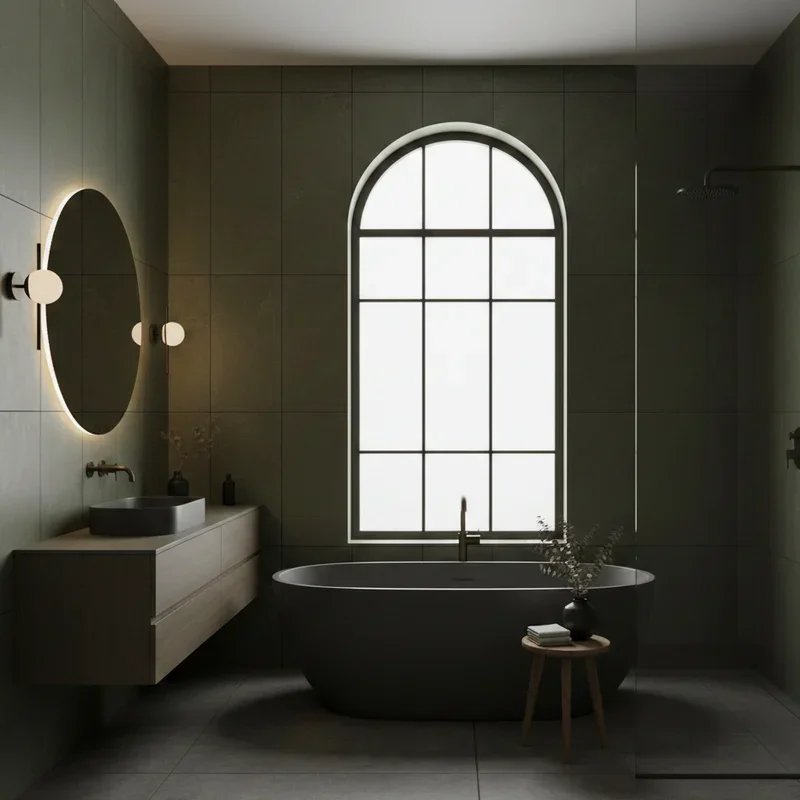 Olive Green Bathroom Ideas