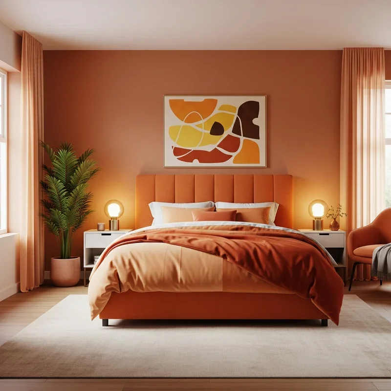 16 Orange Bedroom Ideas to Brighten Up Your Space