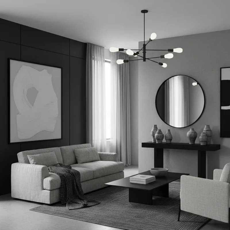 Black and Gray Room Ideas