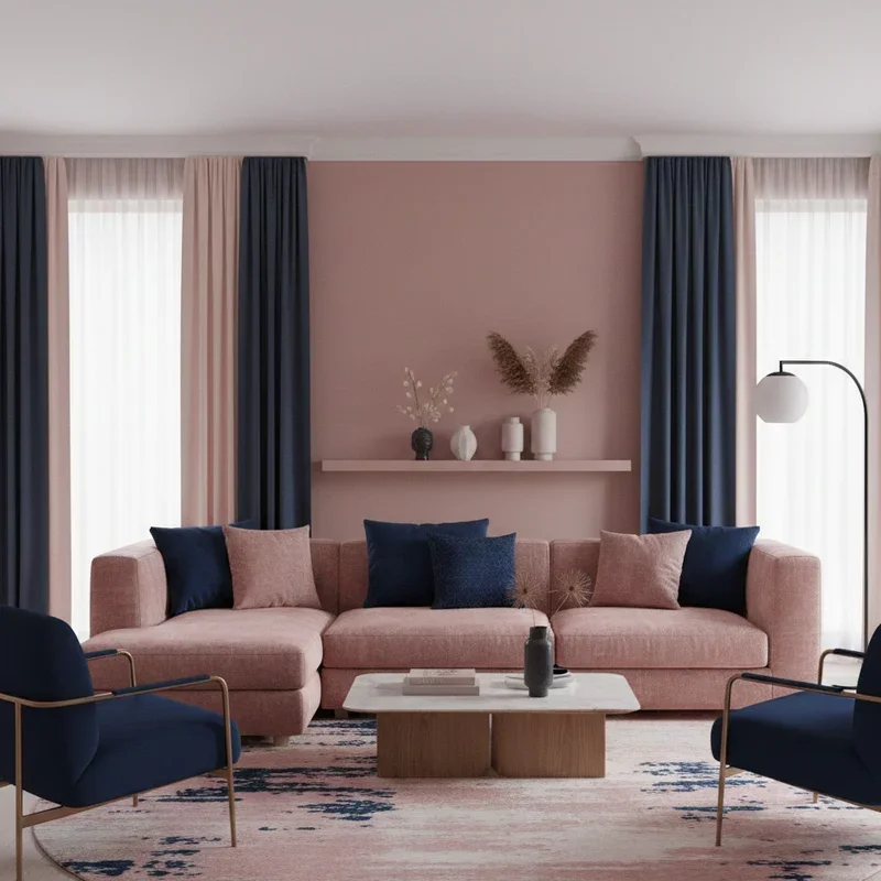 Pink Living Room Ideas