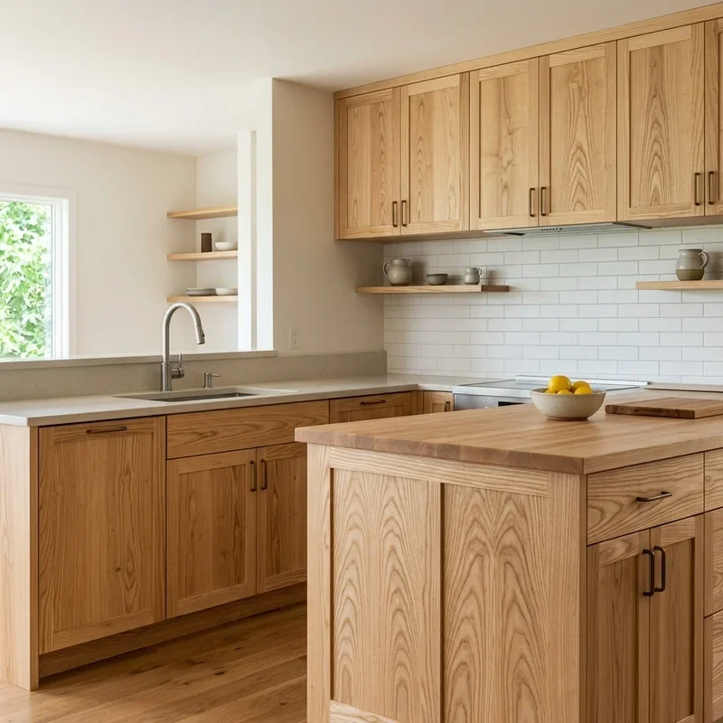 Natural Wood Kitchen Cabinets Ideas
