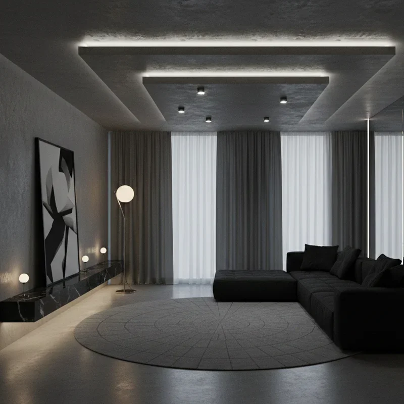 Black and Gray Room Ideas