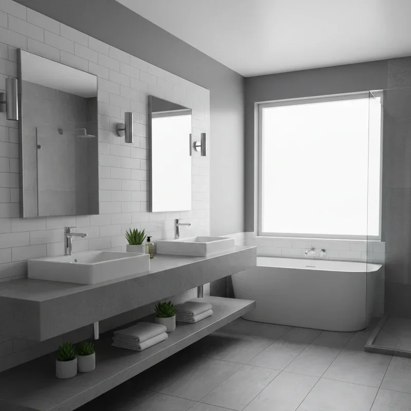 Grey and White Bathroom Ideas