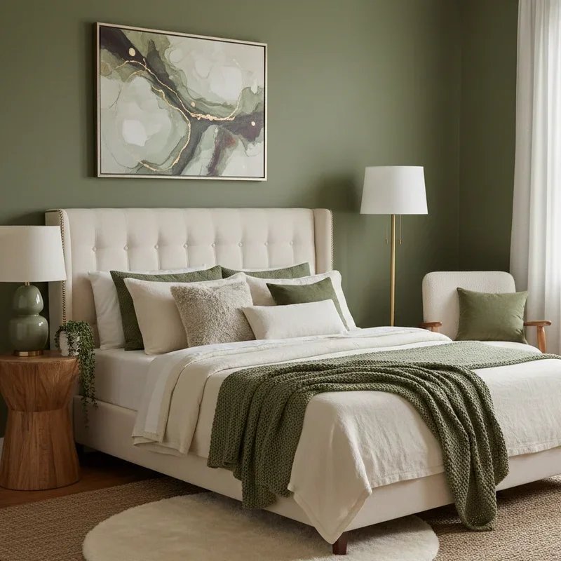 Olive Green Bedroom Ideas