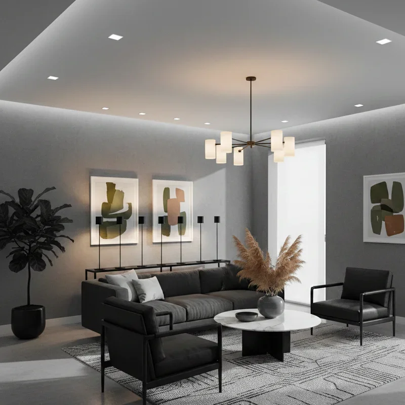 Black and White Living Room Ideas