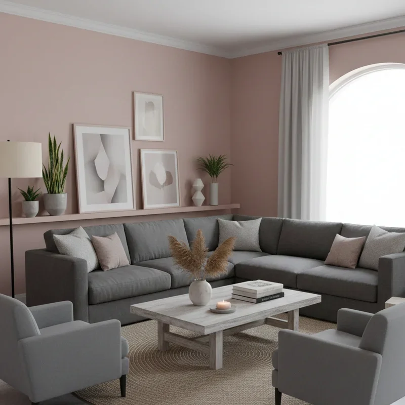 Pink Living Room Ideas