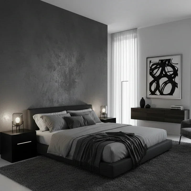 Black and Gray Room Ideas