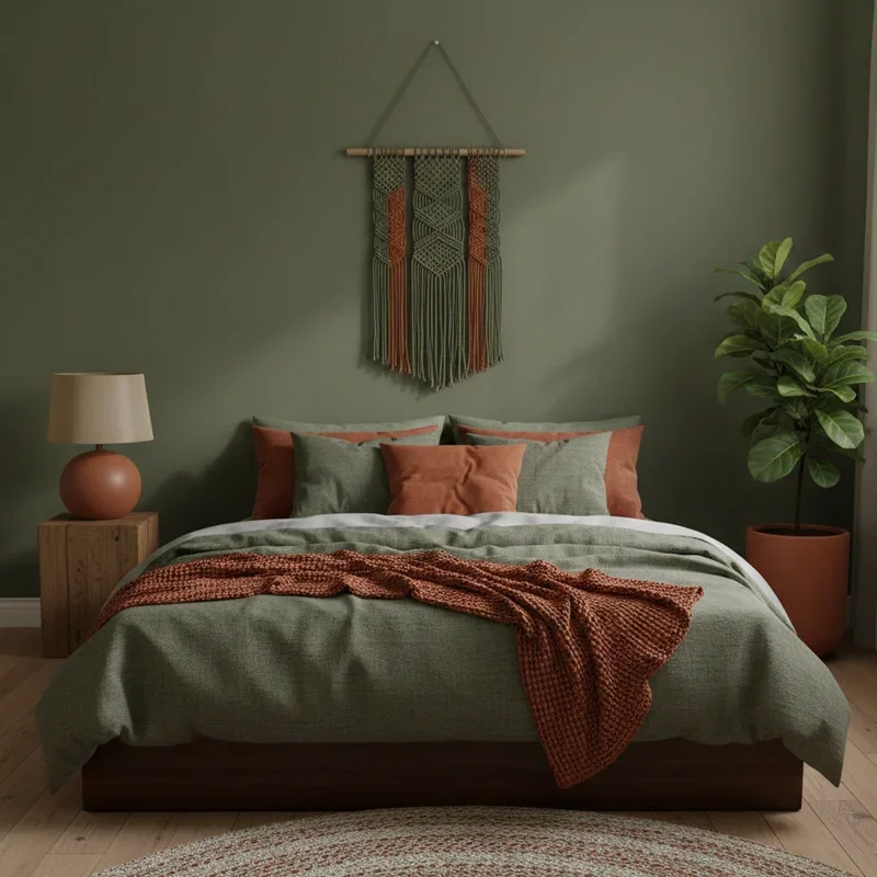 Olive Green Bedroom Ideas