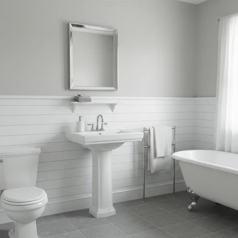 Grey and White Bathroom Ideas