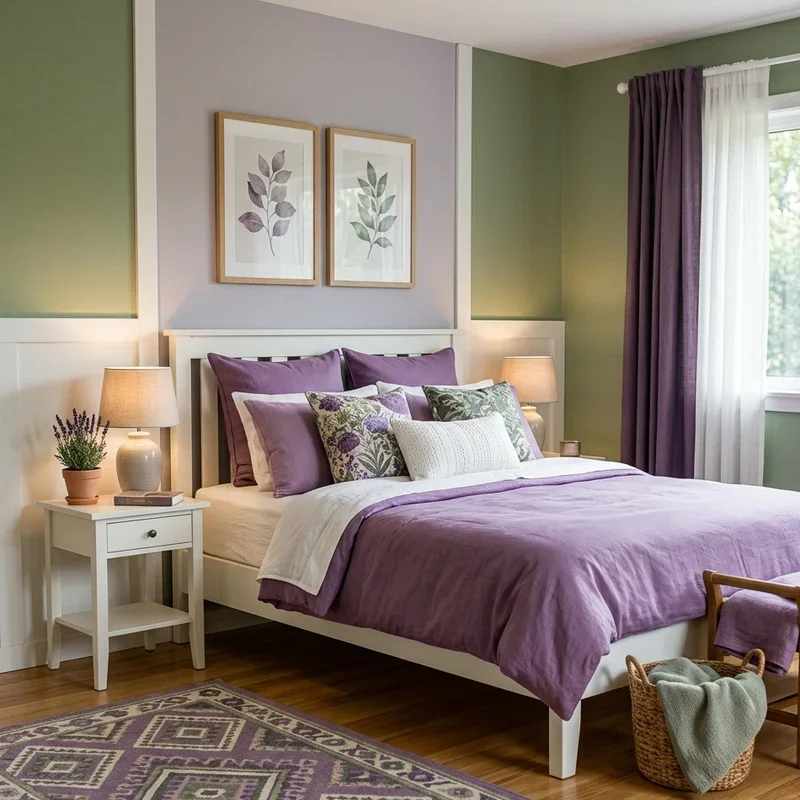 16 Purple and Green Bedroom Ideas to Elevate Your Decor