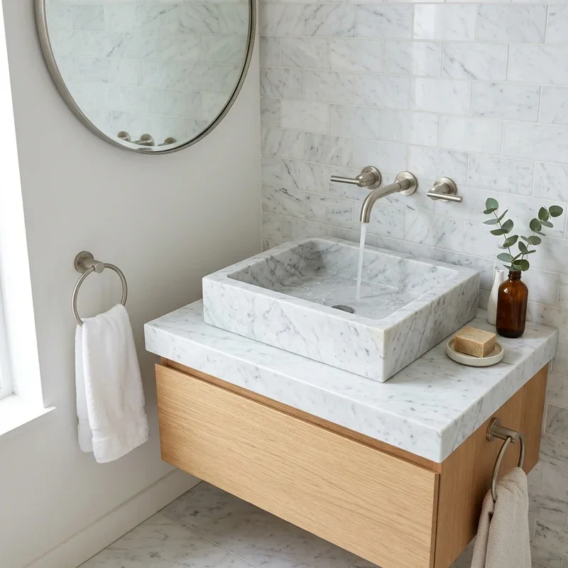 Carrera Marble Bathroom Ideas