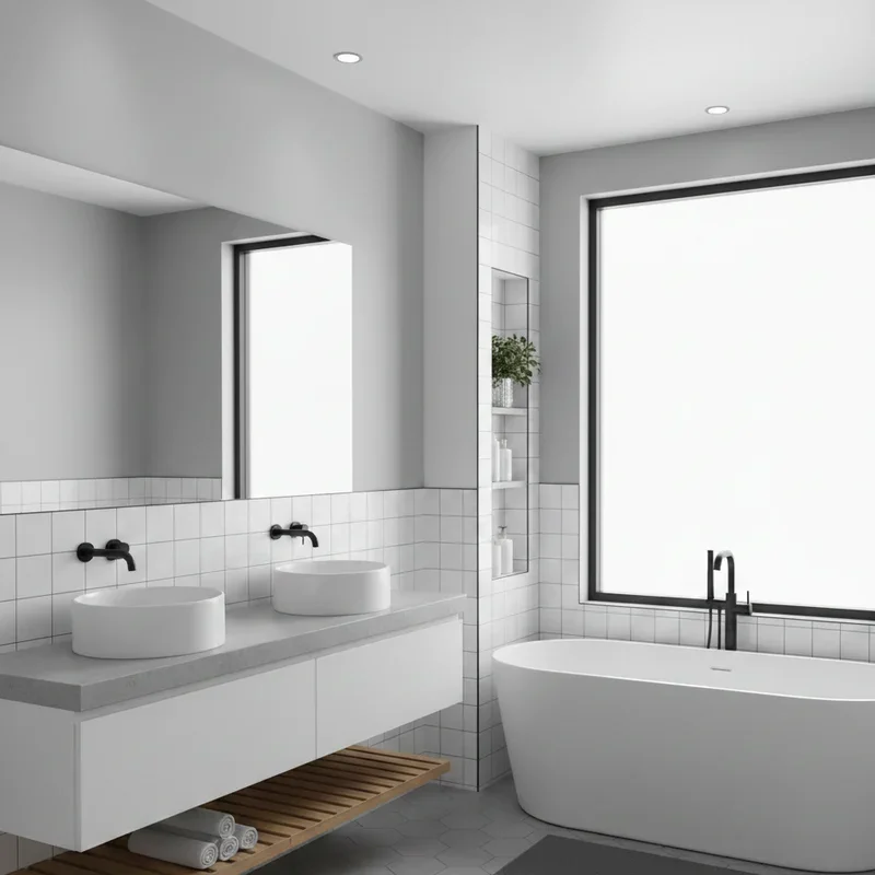 Grey and White Bathroom Ideas
