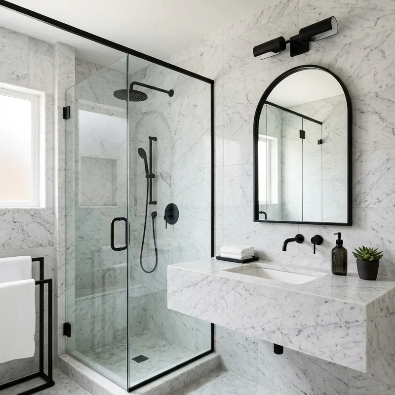 Carrera Marble Bathroom Ideas
