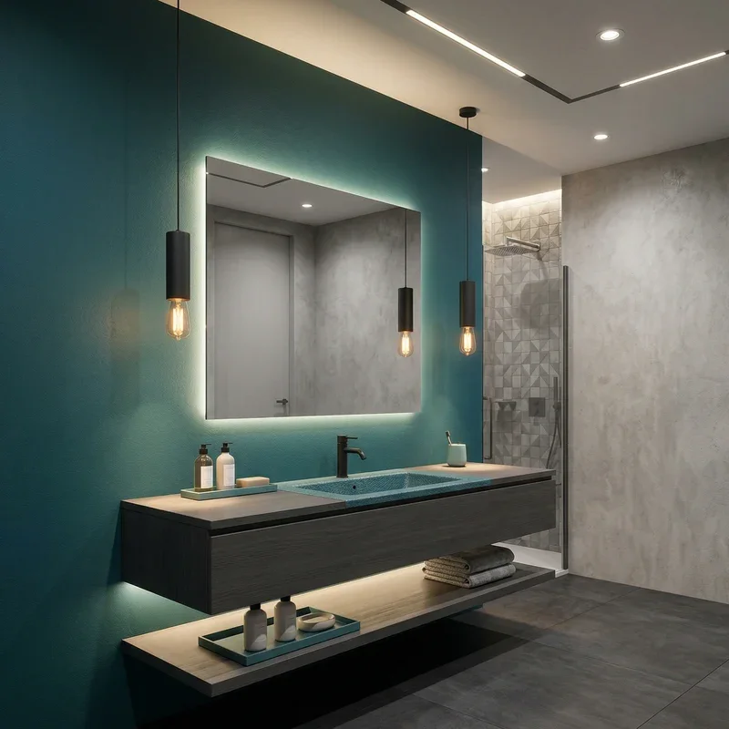 Teal and Grey Bathroom Ideas