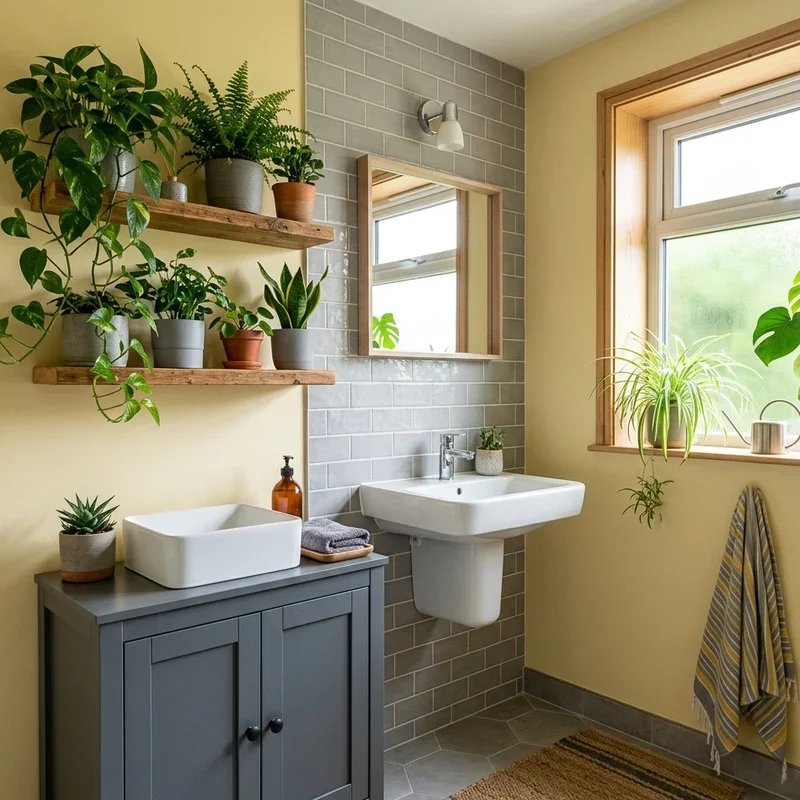 Grey and Yellow Bathroom Ideas