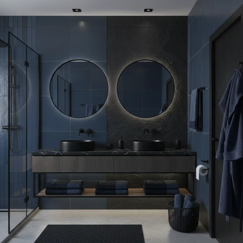 Blue and Black Bathroom Ideas